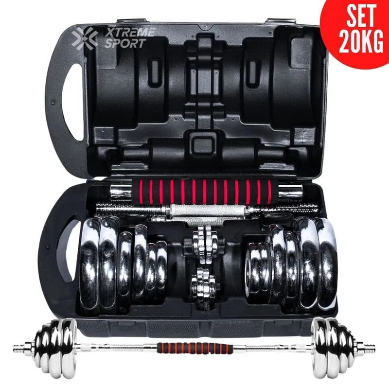 Set de Mancuernas Ajustables de 20 kg