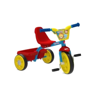 Triciclo Bandy rojo azul y amarillo